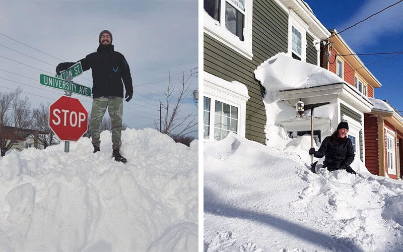 Снег в Канаде: новый рекорд и 3-метровые сугробы
